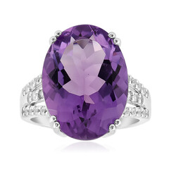 Anello in argento con Ametista