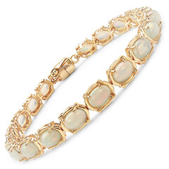 Bracciale in oro con Opale di Welo AAA (AMAYANI)