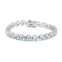 Bracciale in argento con Topazio Blu Cielo