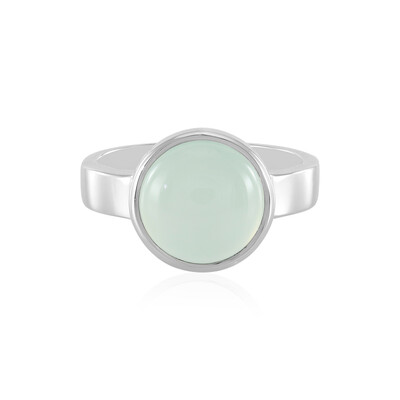 Anello in argento con Calcedonio Acqua