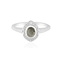 Anello in argento con Labradorite