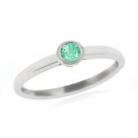 Anello in argento con Smeraldo Zambia
