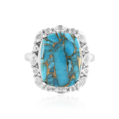 Anello in argento con Turchese Ramato Blu Mohave (Faszination Türkis)
