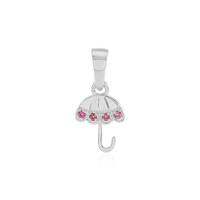 Ciondolo in argento con Rubellite