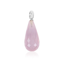 Ciondolo in argento con Quarzo Rosa