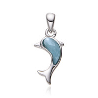 Ciondolo in argento con Larimar