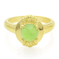Anello in argento con Crisoprasio Imperiale