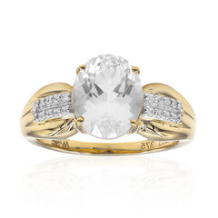 Anello in oro con Quarzo Herkimer (Amanda Adkins)