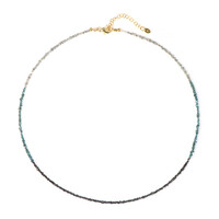Collana in argento con Diamante Blu