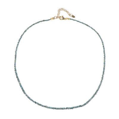 Collana in argento con Diamante Blu