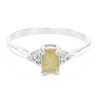Anello in argento con Pietra del Sole Lunare