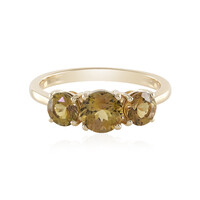 Anello in oro con Tanzanite Gialla (non riscaldata)