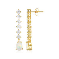 Orecchini in argento con Opale di Welo