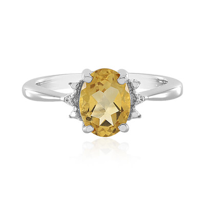 Anello in argento con Citrino