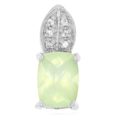 Ciondolo in argento con Prehnite