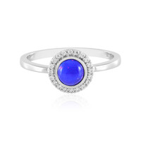 Anello in argento con Opale Blu dell'Etiopia