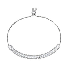 Bracciale in argento con Topazio Bianco