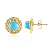 Orecchini in oro con Turchese Sleeping Beauty (Ornaments by de Melo)