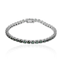 Bracciale in argento con Tormalina Verde Brasiliana