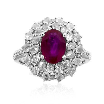 Anello in oro con Rubino Mozambico AAA (CIRARI)