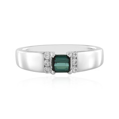 Anello in argento con Tormalina Verde di Benedito(Adela Silber)