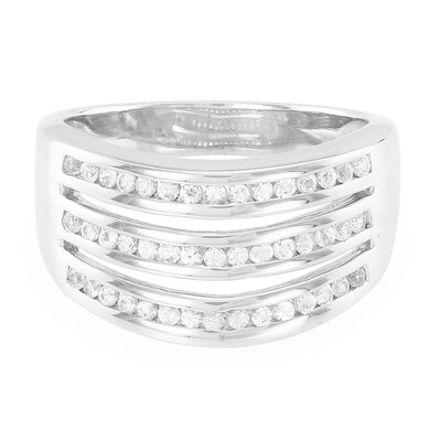 Anello in argento con Zaffiro Bianco