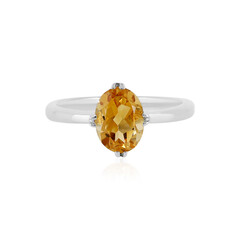 Anello in argento con Citrino