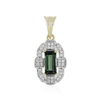 Ciondolo in oro con Tormalina Verde (Adela Gold)