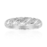 Anello in argento con Topazio Bianco