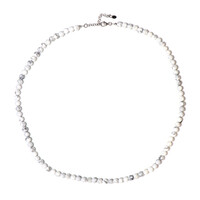 Collana in argento con Howlite