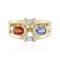 Anello in oro con Zaffiro Ceylon Blu (Adela Gold)