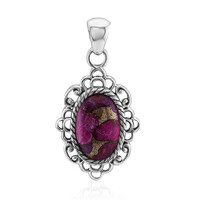 Ciondolo in argento con Turchese Ramato Porpora Mohave (Art of Nature)