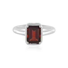 Anello in argento con Granato Mozambico