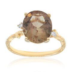 Anello in oro con Pietra del Sole dell'Oregon (Smithsonian)