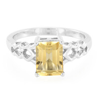 Anello da uomo in argento con Citrino