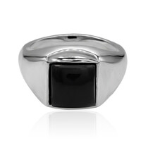Anello in argento con Onice Nero