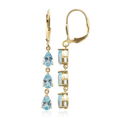 Orecchini in argento con Topazio Blu Cielo