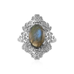 Anello in argento con Labradorite