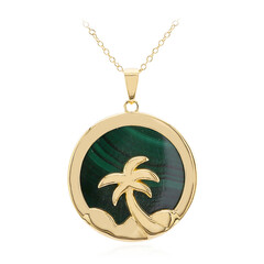 Collana in argento con Malachite