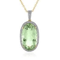 Collana in argento con Ametista Verde