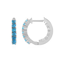 Orecchini in argento con Apatite Blu Neon