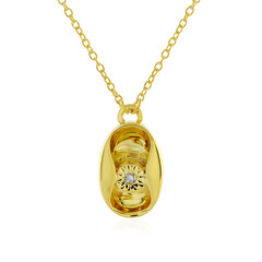 Collana in argento con Diamante PK (J)