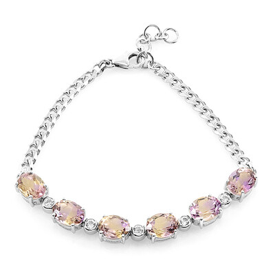 Bracciale in argento con Ametrina