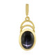 Ciondolo in argento con Diopside Stellato d'India