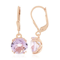 Orecchini in argento con Ametista Rose de France