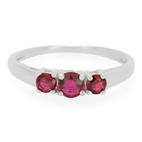 Anello in argento con Rubino Malawi