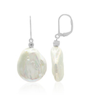 Orecchini in argento con Perla di Acqua Dolce (TPC)