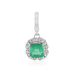 Ciondolo in argento con Smeraldo Russo