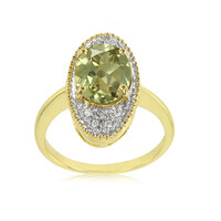Anello placcato in oro con Zultanite
