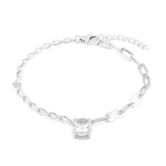 Bracciale in argento con Topazio Bianco